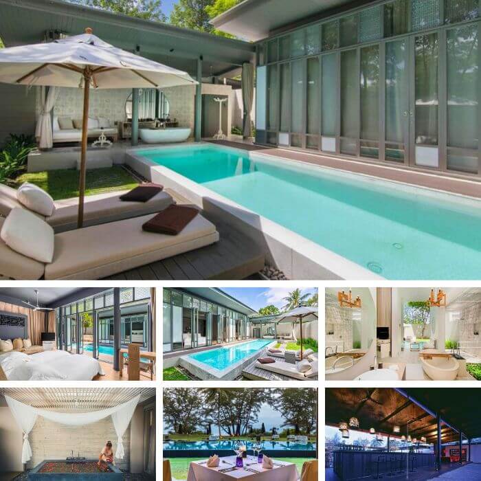 SALA Phuket Mai Khao Beach Resort featuring luxury private pool villas, modern design and beachfront dining — featured on The Road to Timbuktu’s guide for mature travellers exploring the best resorts in Phuket with private pools.