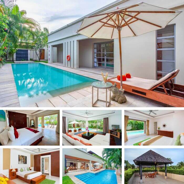 The Residence Resort in Bang Tao, Phuket featuring private pool villas, tropical gardens and open-plan living spaces — highlighted in The Road to Timbuktu’s guide for mature travellers seeking the best resorts in Phuket with private pools.